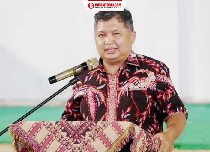 Wakil Bupati Kepulauan Anambas saat menyampaikan kata sambutan